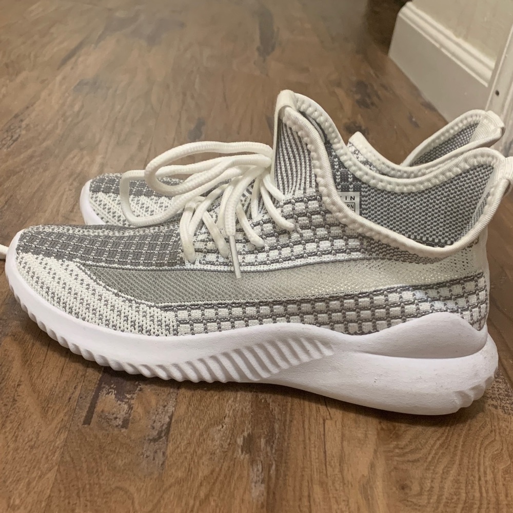 Danskin Gray and White Athletic Sneakers